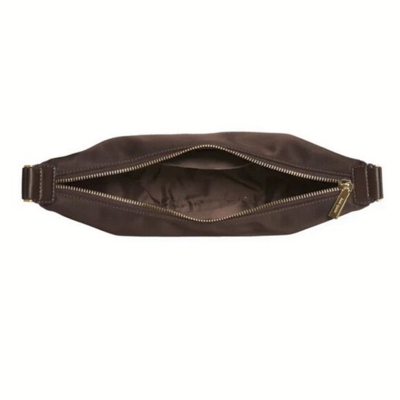 Kate Spade Carter Nylon Medium Sling Bag In Hot Fudge NWT - Picture 2 of 3